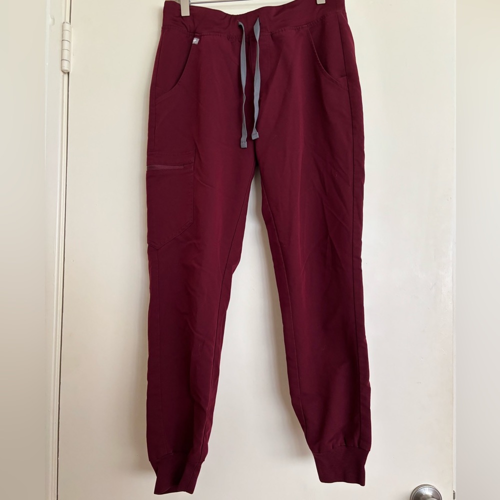 Figs Burgundy Joggers